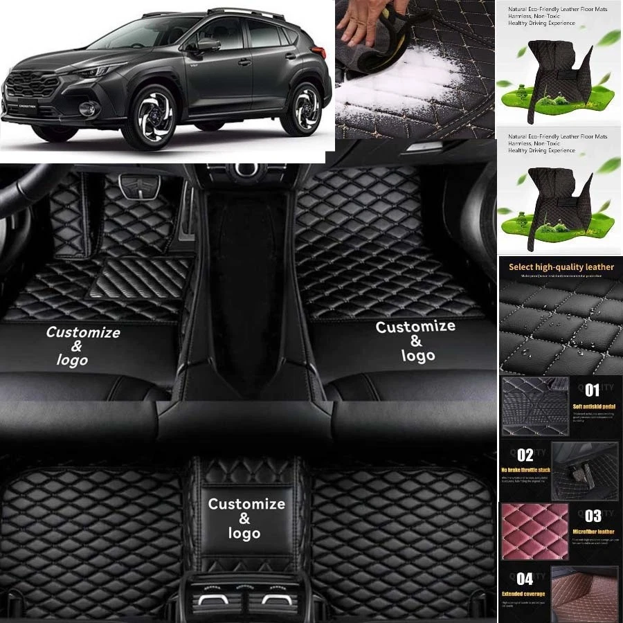 For Subaru XV Crosstrek Car Floor Mats Custom Waterproof Auto Liners Carpets - Image 3 of 4