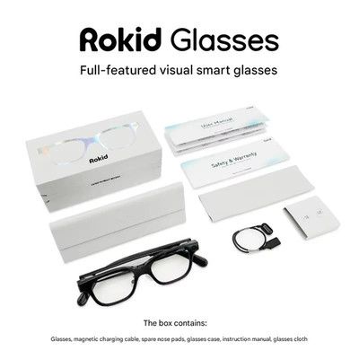 Rokid Glasses Smart AI AR Glasses with 12MP Camera 89 Languages Live Translation
