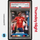 2023 TOPPS NOW UEFA EURO CUP #67 LAMINE YAMAL NATIONAL DEBUT PSA 10
