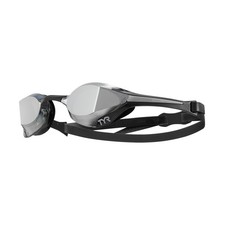 TYR Tracer-X Elite Racing Swim Goggles Silver/Black Mirrored