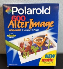 VTG Polaroid 600 After Image Drawable 10 Photos EXPIRED 2000 Sealed Instant Film