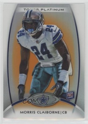 2012 Topps Platinum Retail Orange Refractor Morris Claiborne #132 Rookie RC z0e