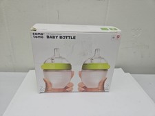Como Tomo Baby Bottle 2ct For Ages 0-3 Months 5 fl oz Slow Flow Green NEW