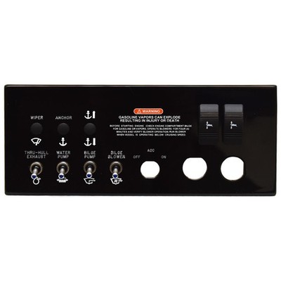 Sea Ray Boat Switch Panel 2315210 | SDX 270 Black Glossy Acrylic