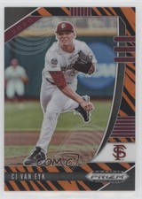 2020 Panini Prizm Draft Picks Tiger Stripes Prizm 50/99 CJ Van Eyk #PDP42 u6m