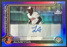 2025 Topps Pro Debut #PD-49 Luis Almeyda Base Autographs Purple Foil #/299