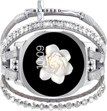 Boho Leather Bracelet for Samsung Galaxy Watch 8/7/6/5/4 Band 40 44Mm Women, 20M