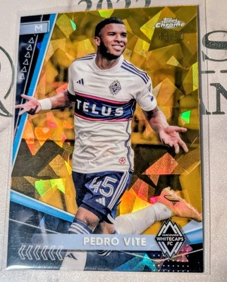 2024 Topps Chrome MLS Sapphire Pedro Vite      /50 Whitecaps FC Pumas UNAM