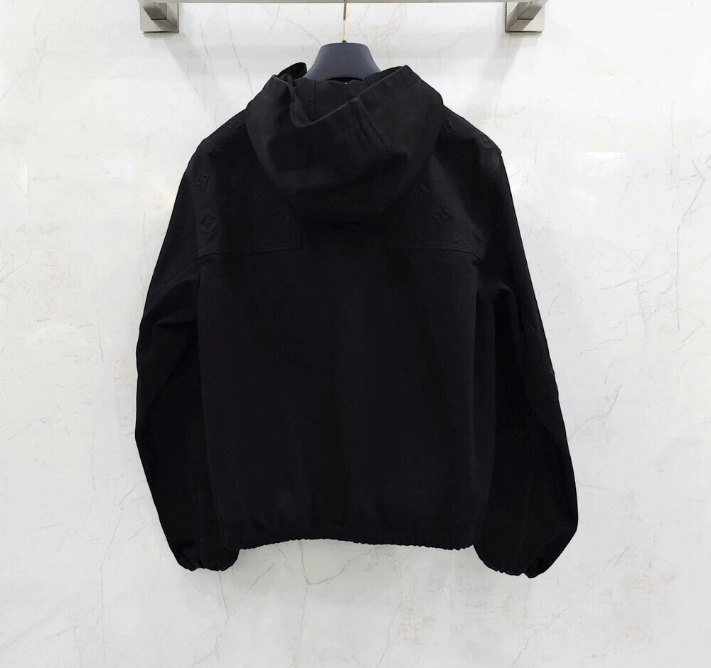 LOUIS VUITTON（LV） Giacca di jeans con cappuccio e dettagli monogramma Louis Vuitton 1AA4OF 128744900