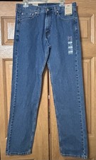 Levi's 505  Regular Fit Men's Jeans in a Medium Stonewash 33x34 100 Cotton NWT