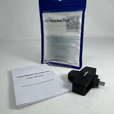 Rocketek USB C Lightning Card Reader NEW Portable Foldable