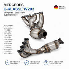 KATALYSATOR passend f&uuml;r MERCEDES C-KLASSE W203 C180 200 230 VORNE VORKAT