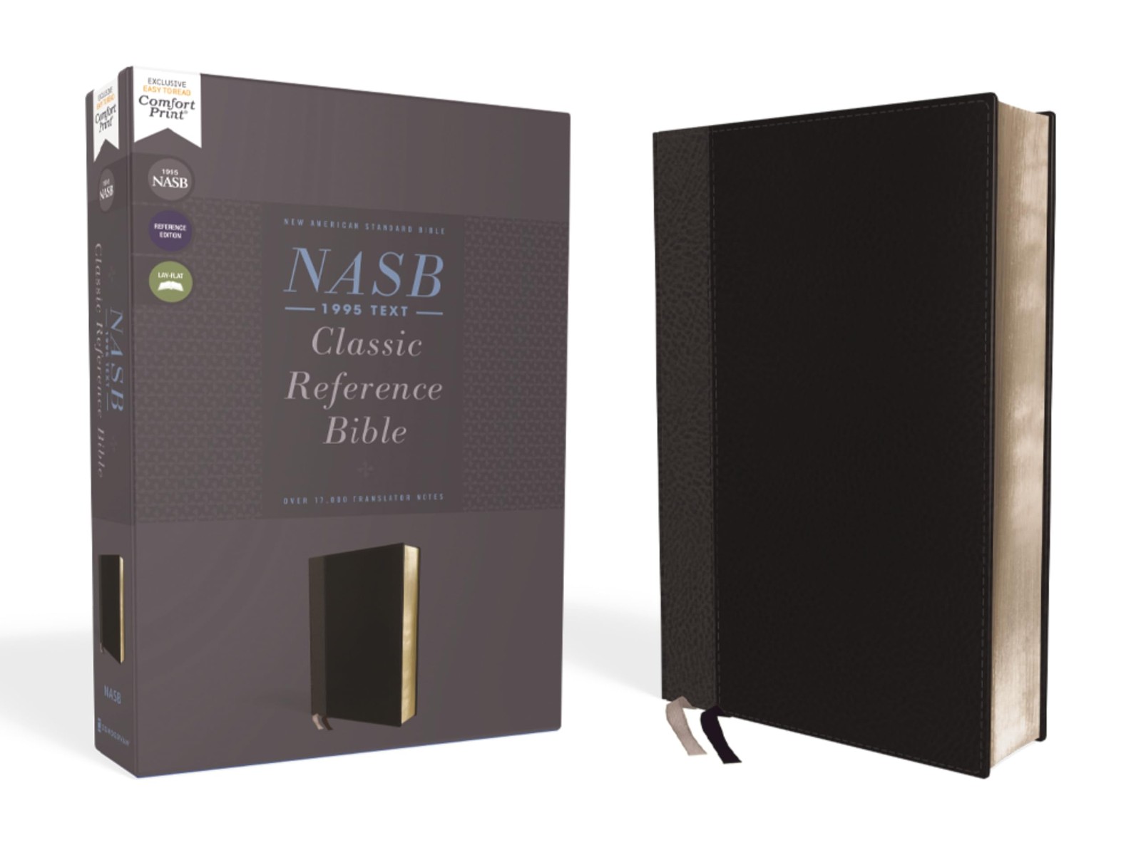 NASB, Classic Reference Bible, Leathersoft, Black, Red Letter, 1995 Text, Comfor