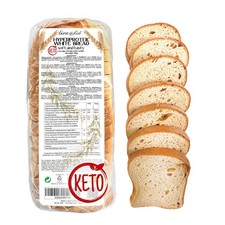 Keto White Bread Bauletto Phase 1 Diet | 16 Slices | Low Carb 365g