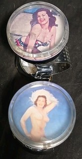2 Vintage Steering Wheel Spinner Suicide Knob Hot Girls Hollywood Stk33@5
