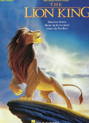 The Lion King, Easy Piano, Walt DIsney Pictures