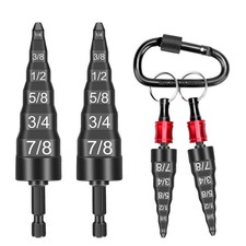 2pc Swaging Tube Expander Tool Drill Bit Set Air Conditioner Copper Pipe Flaring 2pc Swaging Tube Expander Tool Drill Bit Set Air Conditioner Copper Pipe Flaring