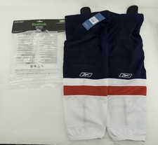 Reebok Edge SX100 Ice Hockey Socks Junior 24 inches Youth Boys Navy White Red B2