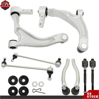 8× Front Lower Control Arms Tie Rods Stabilizer Links For Honda Pilot 3.5L 09-15