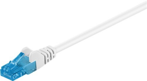3x CAT 6a Patchkabel, U/UTP, Weiß; CAT 6a Patchkabel, U/UTP, Weiß, 2 m - LSZH ha