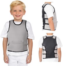 Weighted Vest for Kids - Adjustable Compression Vest with Removable Weights,