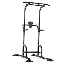  Power Tower, Pull Up Bar Dip Station/Stand for Home Gym Strength Black-02