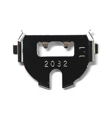 20 Stück Batteriehalter Kassette 01531-110 CR2032 Phosphor Kupfer vernickelt 2032 - Bild 1 von 8