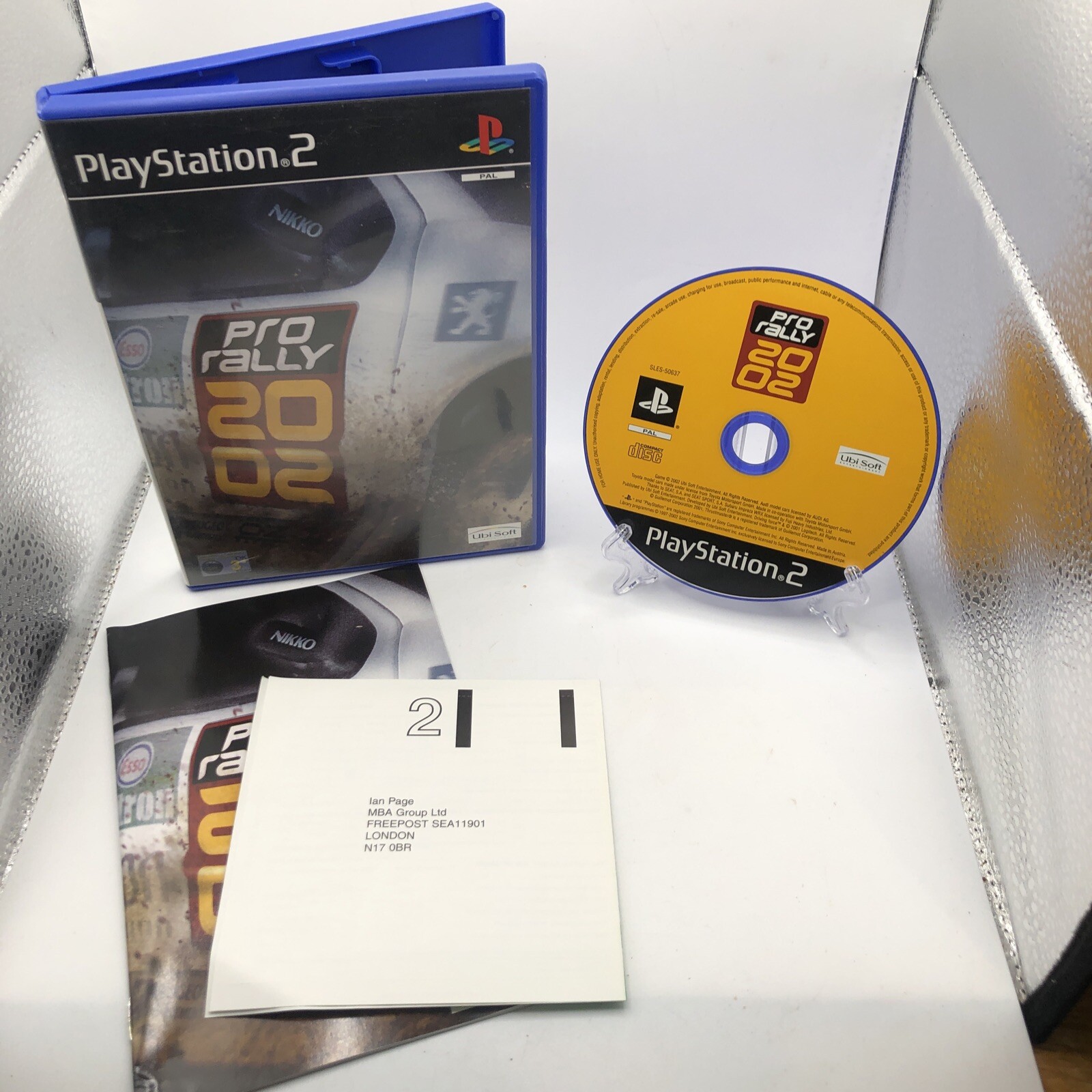 Pro Rally 2002 PS2 Sony Playstation 2 Complete With Manual PAL