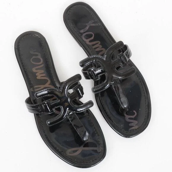 Sam Edelman Cara Patent Double E Flip Flop Thong Sandal Women s