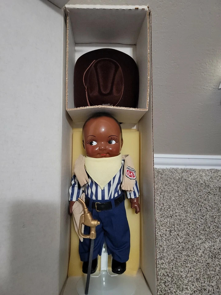 Raro Negro Buddy Lee “Lil Phil” Phillips 66 Gasolinera Asistente Muñeca Vaquero Foto 2 de 4
