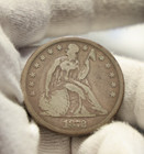 1872 Us Seated Liberty Dollar $1 Fine
