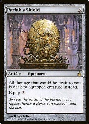 X 1 Pariah's Shield / Bouclier du paria ENGLISH Slightly Play Ravnica ...