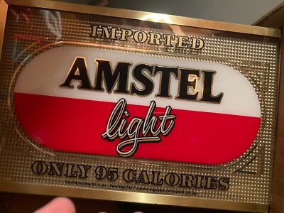 Amstel Light Flourescent sign. Circa late 1990's. Never used