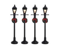 Lemax 64498 - Gas Lantern Street Lamp - Set Of 4