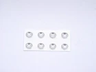 ALEZAN MODELS . ACCESSORIES 1/43. SET OF 8 ROUND FRONT LIGHT PADS.