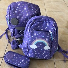 Schulrucksack ♥ BECKMANN ♥ 3-teilig lila gebraucht