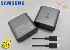 Genuine Samsung 45W Super Fast Charger Adapter USB-C Cable Galaxy S24 S23Ultra🚀
