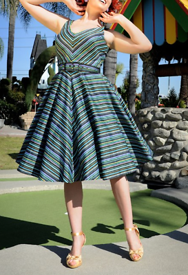 Pinup Girl Clothing Couture Havana Nights dress rockabilly retro punk pinup  XS | eBay UK