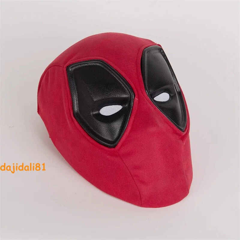 Deadpool & Wolverine 3 Cosplay Wade Wilson Red Mask Men Headgear Halloween Prop - Image 3 of 4
