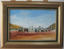 huile sur panneau de DIOTALLEVI - style E. BOUDIN