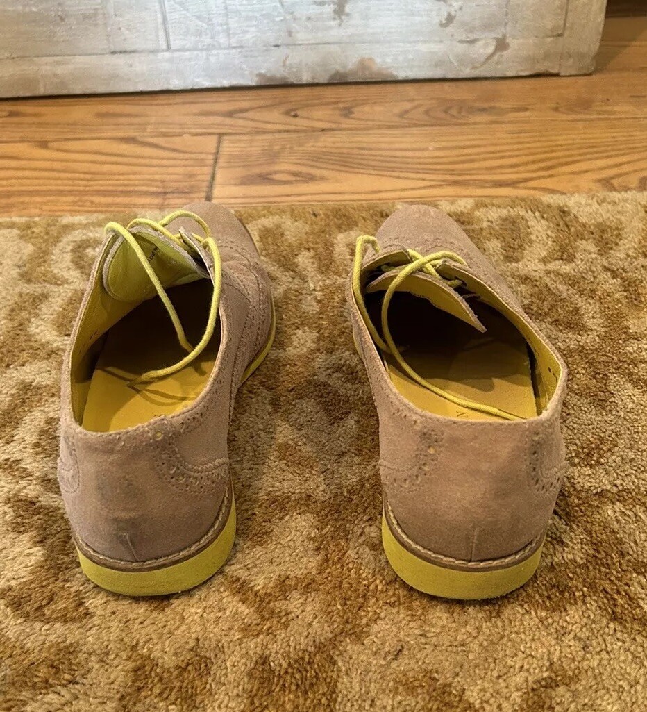Cole Haan Womens Sz 8.5B Tan Suede Leather Oxfords Lace Up  display picture 3