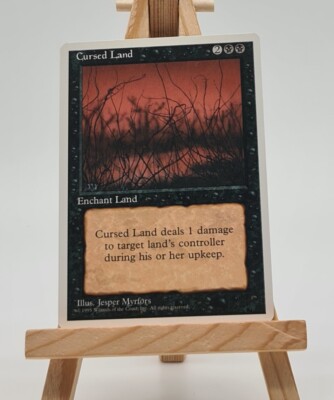 Cursed Land  (Fourth Edition (4ED) Magic Karte MTG englisch (Verfluchtes Land)