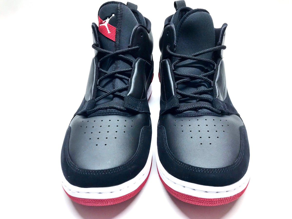 NIKE JORDAN FADEAWAY BLACK/WHITE-GYM RED SIZE MEN'S 14