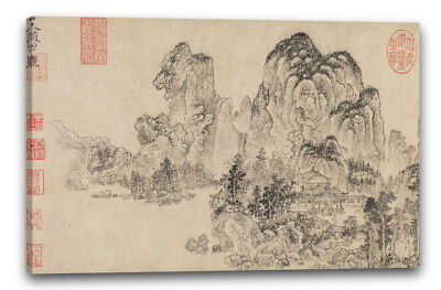 Kunstdruck Zhao Yuan - () Landschaft im Stil von Yan Wengui und Fan Kuan