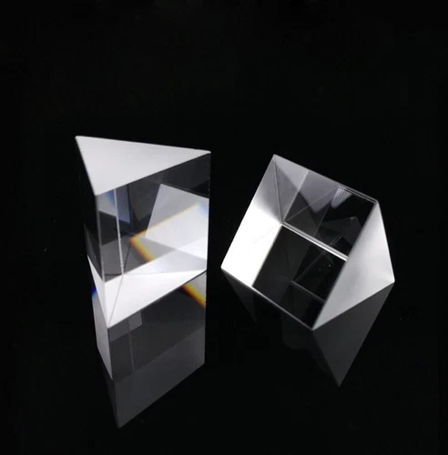 K9 Equilateral Triple Triangular Prism for Spectrometer Research 50*50*50*50mm
