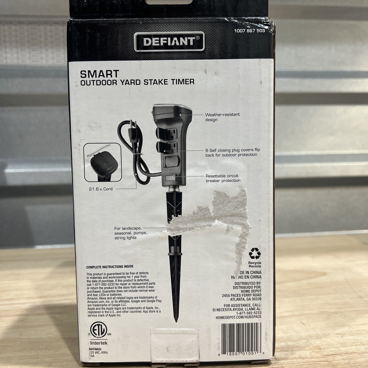 Defiant Outdoor Timer Yard Stake Defiant 15 Amp 7 Day Indoor Plug In