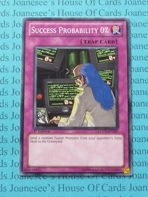 Erfolgswahrscheinlichkeit 0% LCGX-DE261 Yu-Gi-Oh Karte 1. Auflage Neu
