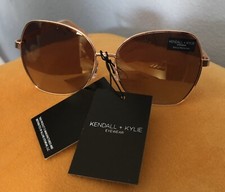 Kendall Kylie Designer Hazel KK4074 780 NWT Sunglasses Oversized Rose Gold