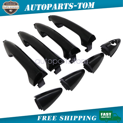 4X Exterior Door Handle Front Rear Left Right For Hyundai Accent 2012-2017