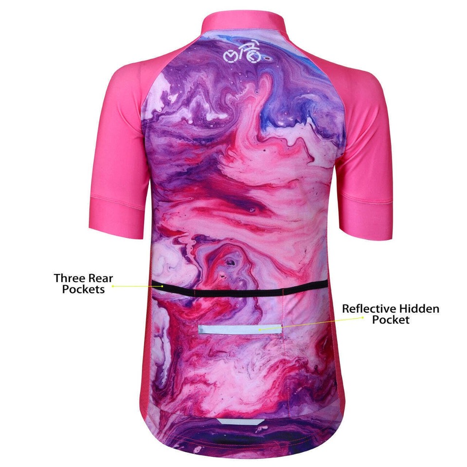 Maillot De Cyclisme Femme Violet – Respirant, Séchage Rapide, Parfait Pour L'été
